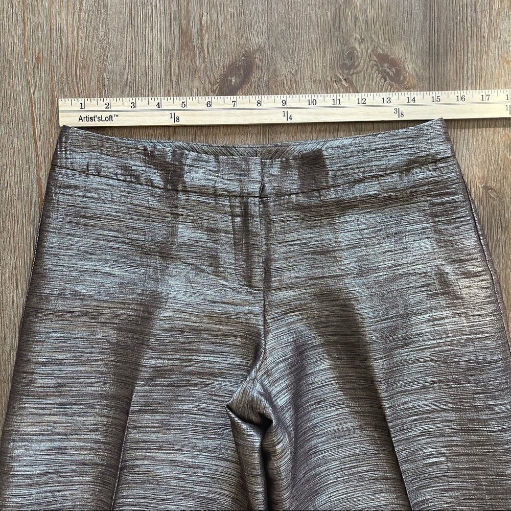 Cache Textured Bronze Capris Gaucho Pants Size 4 - Picture 10 of 12
